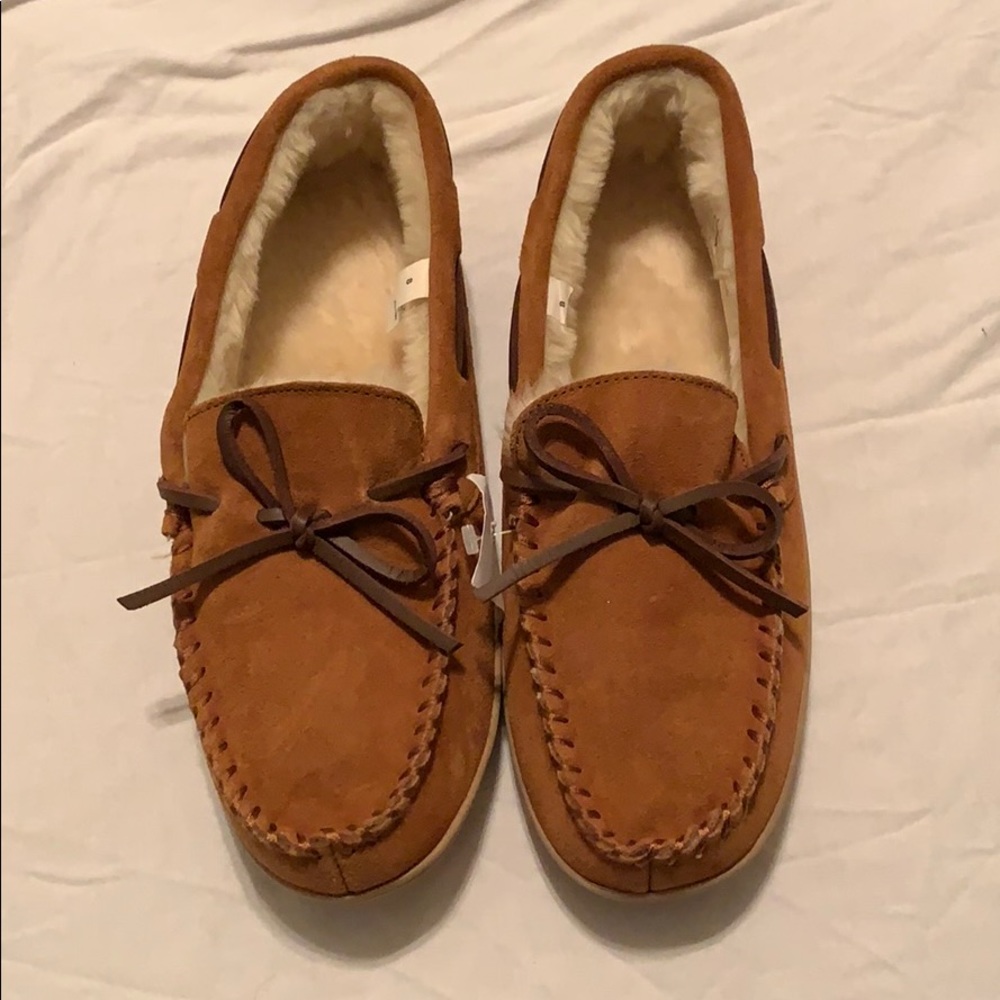 J Crew Shearling Moccasins